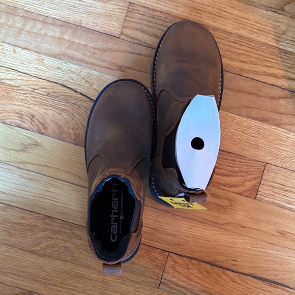 Carhartt Tan Leather Safety Toe Boots - Picture 4 of 5